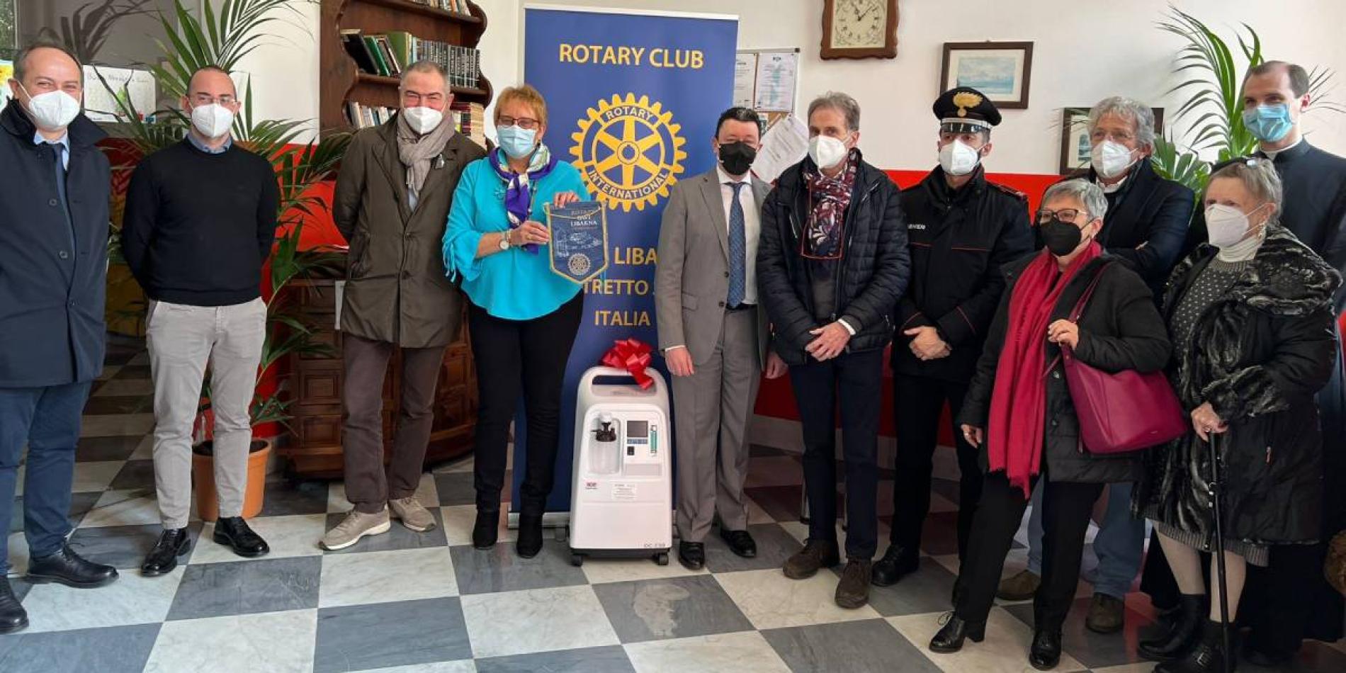 Rotary, concentratore di ossigeno in dono alla residenza Don Beniamino