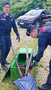 Carabinieri, armi rubate ritrovate a sorpresa a Capriata